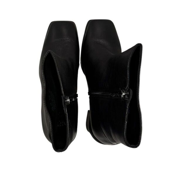 Women's Sarto by Franco Sarto Vallah Heeled Ankle Bootie Black Leather 7.5 - Picture 6 of 10